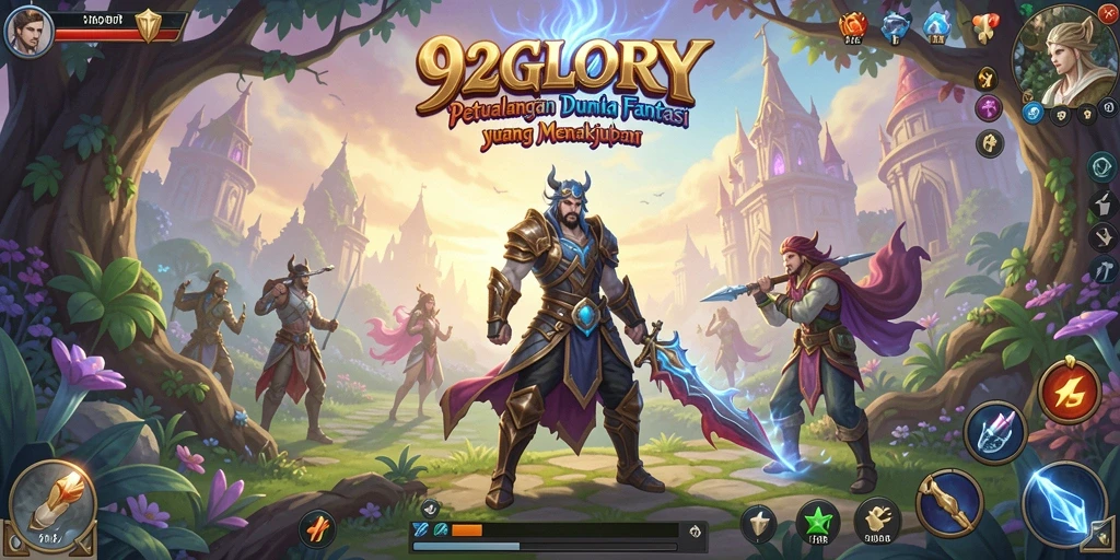 Tangkapan layar utama <strong>92GLORY</strong> menampilkan aksi pertempuran mendebarkan.