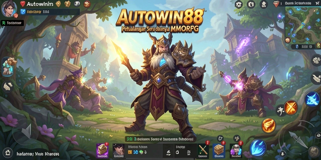 Tangkapan layar gameplay AUTOWIN88 yang menampilkan petualangan di dunia MMORPG.