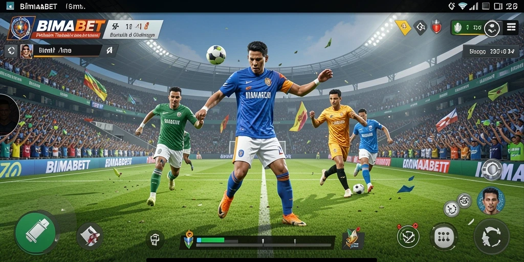Screenshot utama BIMABET menampilkan antarmuka taruhan olahraga yang menarik.