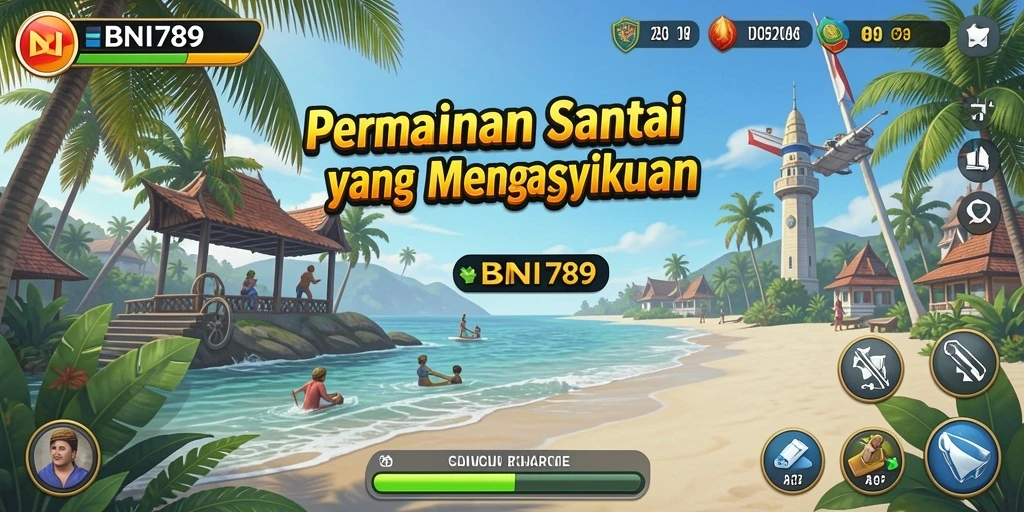 Tangkapan layar utama <strong>BNI789</strong> menampilkan gameplay yang menggembirakan dan penuh warna.