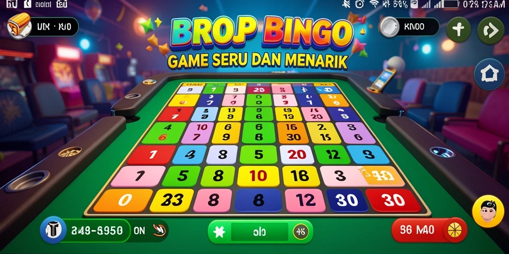 Tampilan gameplay seru di BROJP Bingo.