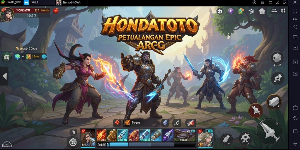 Screenshot HONDATOTO menampilkan pertarungan seru dan aksi menegangkan.