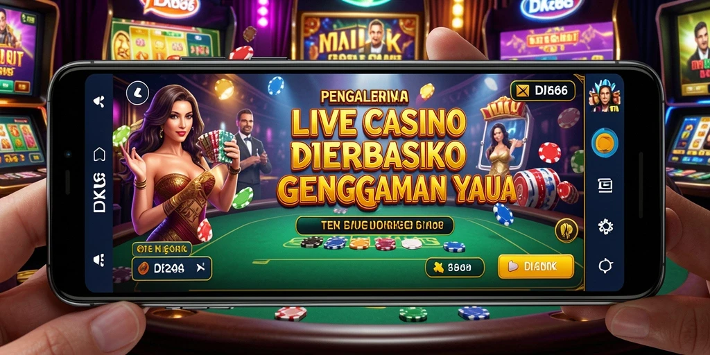 Tampilan screenshot dari gameplay Live Casino yang mendebarkan.