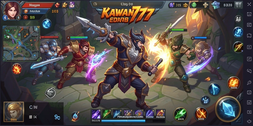Tampilan gameplay seru dan dinamis di KAWAN777.