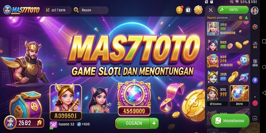 Tampilan gameplay menarik dari slot MAS77TOTO.