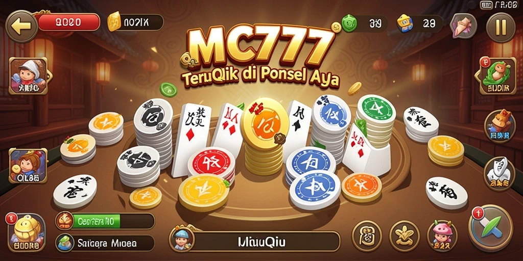 Tampilan menarik gameplay QiuQiu di MC777.