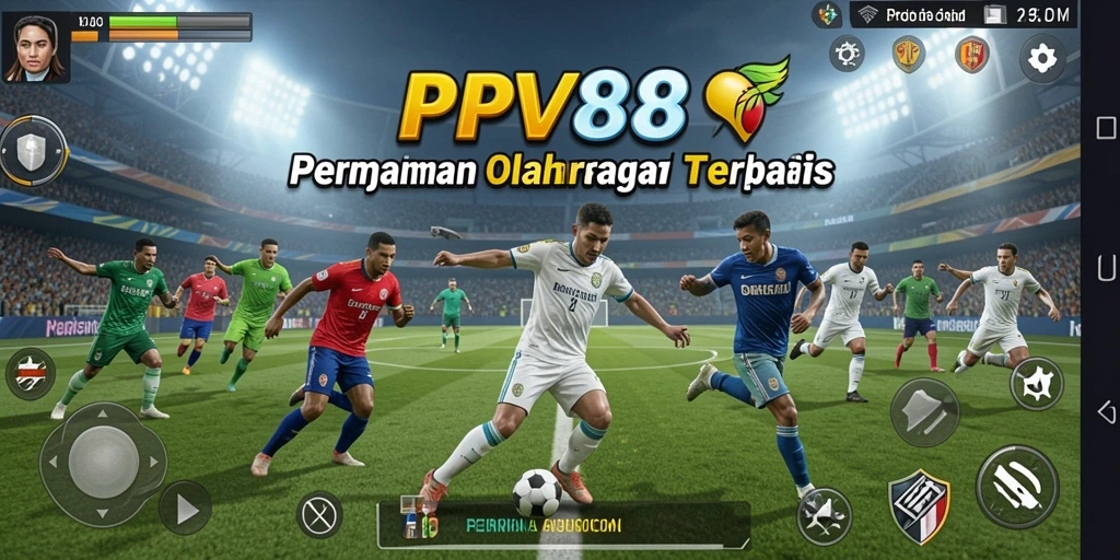 Screenshot utama PPV88 menampilkan aksi seru dalam permainan olahraga.