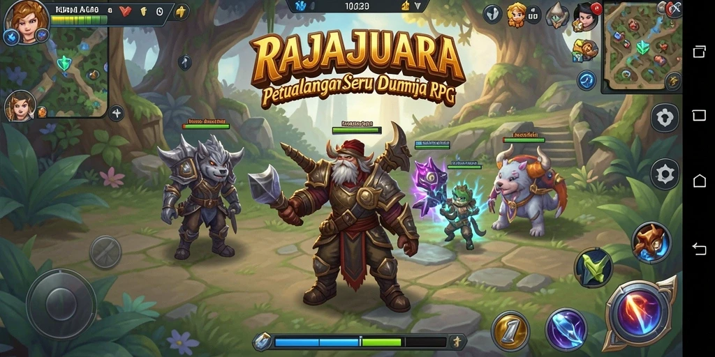 Screenshot gameplay RAJAJUARA menampilkan aksi seru dalam dunia RPG.