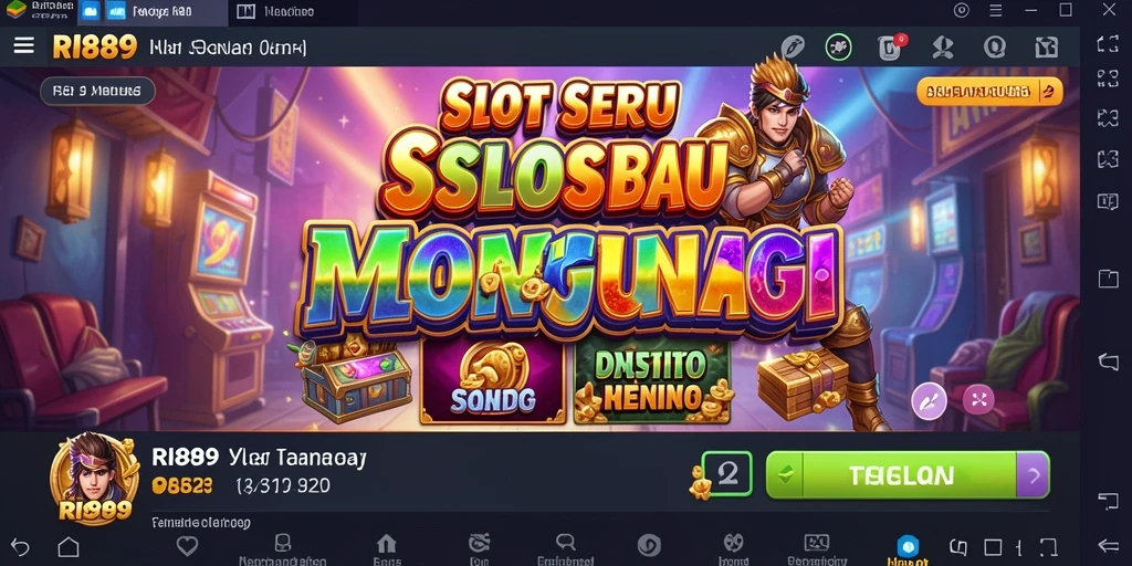 Tampilan utama gameplay RI889 dengan slot yang menarik.