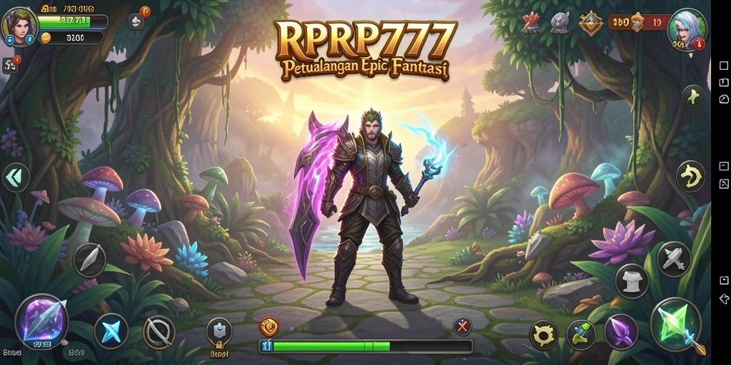 Tampilan gameplay RPRP777 yang mendebarkan dengan pertarungan seru dan eksplorasi luas.