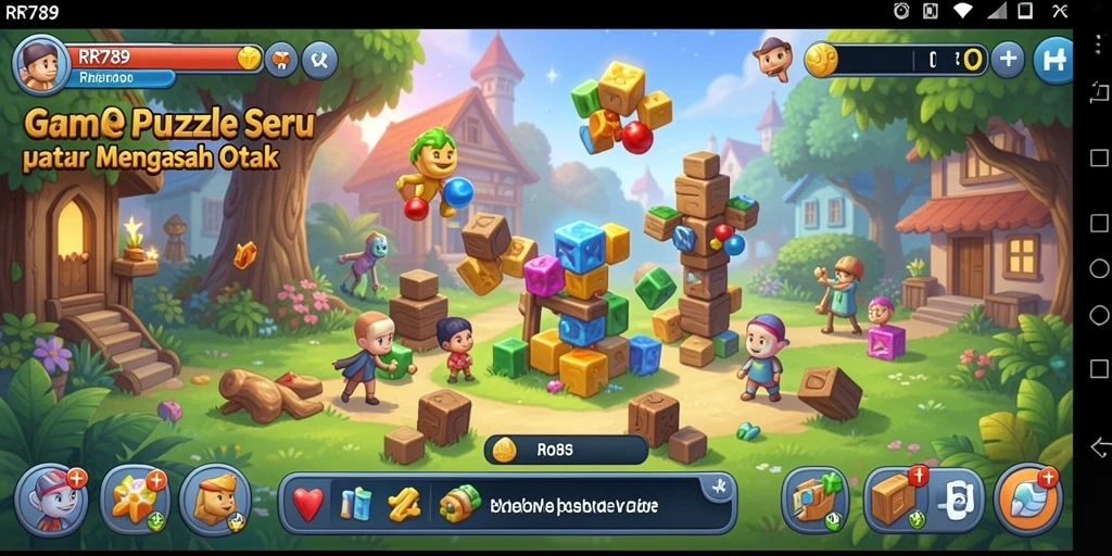 Tampilkan gameplay seru dari RR789 dengan berbagai level Puzzle.