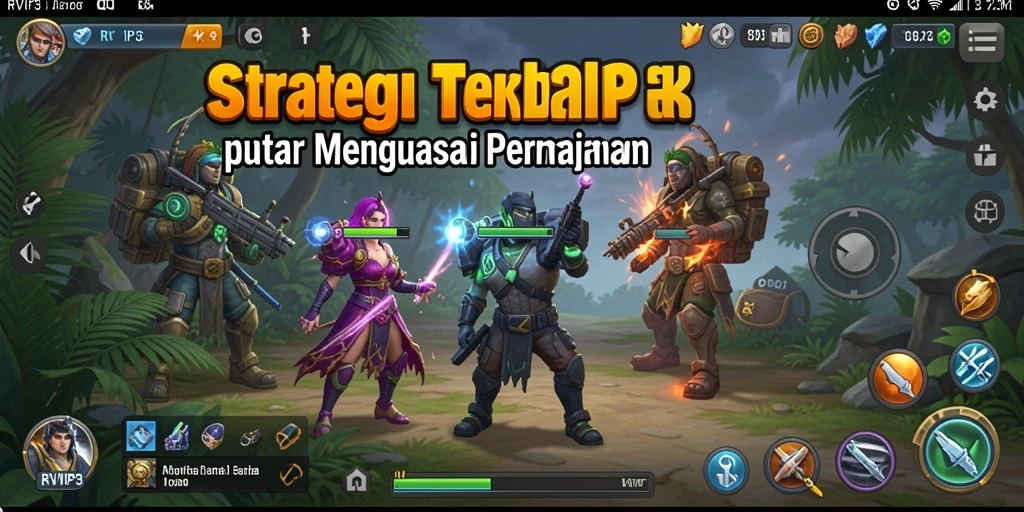 Screenshot gameplay RVIP3 menunjukkan aksi strategis yang mendebarkan.