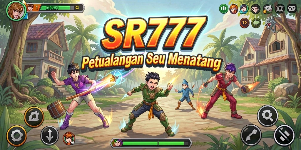 Tampilan gameplay seru dari SR777 yang penuh tantangan.