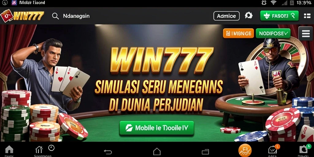 Tampilan gameplay WIN777 yang menarik dengan berbagai jenis permainan.