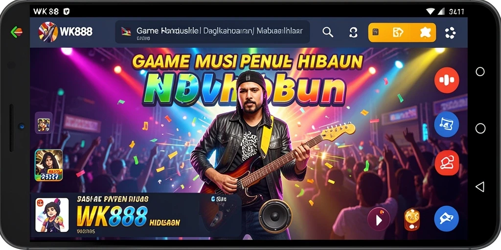Gameplay menarik dari WK888 dengan berbagai pilihan lagu.