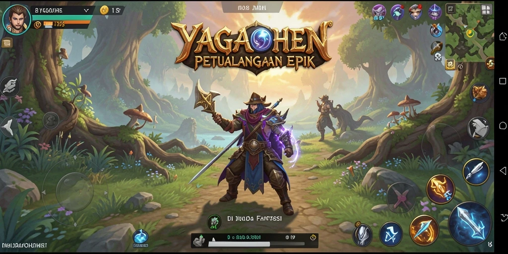 Screenshot YAGAOHEN menampilkan aksi seru dalam eksplorasi dunia fantasi.