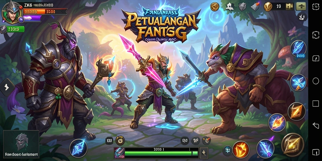 Tampilan gameplay ARPG yang epik di ZK6.